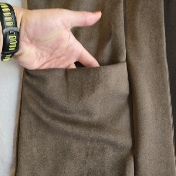 Les Amis Open Front Soft Touch Duster Cardigan Light Brown Fall Layering - Picture 3 of 11